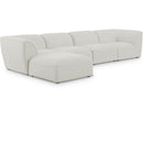  Manufacturer Color_Cream -- Meridian Miramar Fabric 5 pc Sectional IMAGE 1