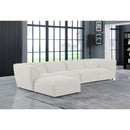  Manufacturer Color_Cream -- Meridian Miramar Fabric 5 pc Sectional IMAGE 3