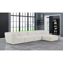 Manufacturer Color_Cream -- Meridian Miramar Fabric 5 pc Sectional IMAGE 4