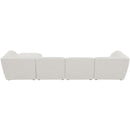  Manufacturer Color_Cream -- Meridian Miramar Fabric 5 pc Sectional IMAGE 5