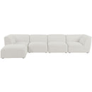  Manufacturer Color_Cream -- Meridian Miramar Fabric 5 pc Sectional IMAGE 7