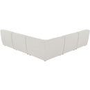  Manufacturer Color_Cream -- Meridian Miramar Fabric 5 pc Sectional IMAGE 3