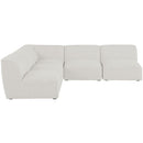  Manufacturer Color_Cream -- Meridian Miramar Fabric 5 pc Sectional IMAGE 4