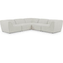  Manufacturer Color_Cream -- Meridian Miramar Fabric 5 pc Sectional IMAGE 1