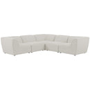 Meridian Miramar Fabric Sectional 683Cream-Sec5C IMAGE 1