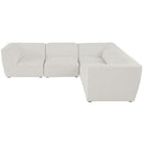  Manufacturer Color_Cream -- Meridian Miramar Fabric 5 pc Sectional IMAGE 4