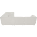  Manufacturer Color_Cream -- Meridian Miramar Fabric 5 pc Sectional IMAGE 5