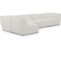  Manufacturer Color_Cream -- Meridian Miramar Fabric 5 pc Sectional IMAGE 1