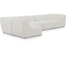  Manufacturer Color_Cream -- Meridian Miramar Fabric 5 pc Sectional IMAGE 1