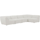  Manufacturer Color_Cream -- Meridian Miramar Fabric 5 pc Sectional IMAGE 2