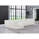  Manufacturer Color_Cream -- Meridian Miramar Fabric 5 pc Sectional IMAGE 3