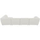  Manufacturer Color_Cream -- Meridian Miramar Fabric 5 pc Sectional IMAGE 5