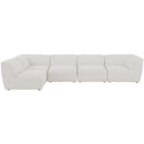  Manufacturer Color_Cream -- Meridian Miramar Fabric 5 pc Sectional IMAGE 7