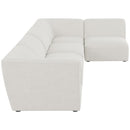  Manufacturer Color_Cream -- Meridian Miramar Fabric 5 pc Sectional IMAGE 9
