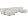  Manufacturer Color_Cream -- Meridian Miramar Fabric 6 pc Sectional IMAGE 1