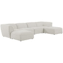 Meridian Miramar Fabric Sectional 683Cream-Sec6A IMAGE 1
