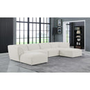  Manufacturer Color_Cream -- Meridian Miramar Fabric 6 pc Sectional IMAGE 2