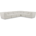  Manufacturer Color_Cream -- Meridian Miramar Fabric 6 pc Sectional IMAGE 1