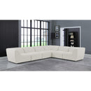  Manufacturer Color_Cream -- Meridian Miramar Fabric 6 pc Sectional IMAGE 2