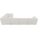  Manufacturer Color_Cream -- Meridian Miramar Fabric 6 pc Sectional IMAGE 3