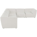  Manufacturer Color_Cream -- Meridian Miramar Fabric 6 pc Sectional IMAGE 5