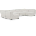  Manufacturer Color_Cream -- Meridian Miramar Fabric 6 pc Sectional IMAGE 1