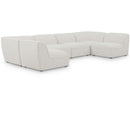  Manufacturer Color_Cream -- Meridian Miramar Fabric 6 pc Sectional IMAGE 1