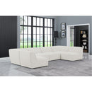  Manufacturer Color_Cream -- Meridian Miramar Fabric 6 pc Sectional IMAGE 2