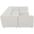  Manufacturer Color_Cream -- Meridian Miramar Fabric 6 pc Sectional IMAGE 5