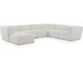  Manufacturer Color_Cream -- Meridian Miramar Fabric 7 pc Sectional IMAGE 1
