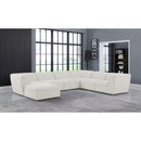  Manufacturer Color_Cream -- Meridian Miramar Fabric 7 pc Sectional IMAGE 2