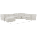  Manufacturer Color_Cream -- Meridian Miramar Fabric 7 pc Sectional IMAGE 9