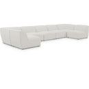  Manufacturer Color_Cream -- Meridian Miramar Fabric 7 pc Sectional IMAGE 1