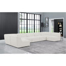  Manufacturer Color_Cream -- Meridian Miramar Fabric 7 pc Sectional IMAGE 2