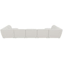  Manufacturer Color_Cream -- Meridian Miramar Fabric 7 pc Sectional IMAGE 3