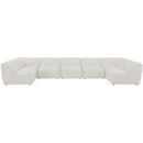  Manufacturer Color_Cream -- Meridian Miramar Fabric 7 pc Sectional IMAGE 4