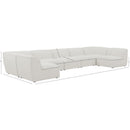  Manufacturer Color_Cream -- Meridian Miramar Fabric 7 pc Sectional IMAGE 9