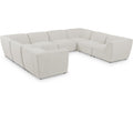  Manufacturer Color_Cream -- Meridian Miramar Fabric 8 pc Sectional IMAGE 1