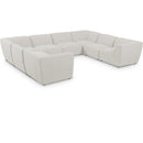  Manufacturer Color_Cream -- Meridian Miramar Fabric 8 pc Sectional IMAGE 1