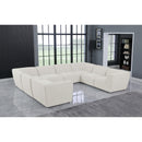  Manufacturer Color_Cream -- Meridian Miramar Fabric 8 pc Sectional IMAGE 2