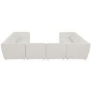  Manufacturer Color_Cream -- Meridian Miramar Fabric 8 pc Sectional IMAGE 3
