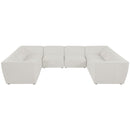  Manufacturer Color_Cream -- Meridian Miramar Fabric 8 pc Sectional IMAGE 4