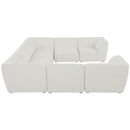  Manufacturer Color_Cream -- Meridian Miramar Fabric 8 pc Sectional IMAGE 5