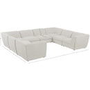  Manufacturer Color_Cream -- Meridian Miramar Fabric 8 pc Sectional IMAGE 9