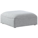 Meridian Miramar Fabric Ottoman 683Grey-Ott IMAGE 1