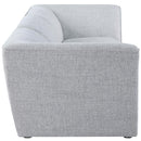  Manufacturer Color_Grey -- Miramar 109" Grey Linen Textured Fabric Upholstered 3 pc Modular Sofa IMAGE 5