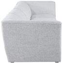  Manufacturer Color_Grey -- Miramar 142" Grey Linen Textured Fabric Upholstered 4 pc Modular Sofa IMAGE 5