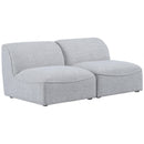 Meridian Miramar Stationary Fabric Sofa 683Grey-S66 IMAGE 1