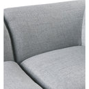  Manufacturer Color_Grey -- Miramar 66" Grey Linen Textured Fabric Upholstered 2 pc Armless Modular Loveseat IMAGE 6