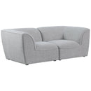 Meridian Miramar Stationary Fabric Sofa 683Grey-S76 IMAGE 1